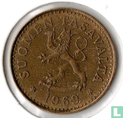 Finlande 10 penniä 1969 - Image 1
