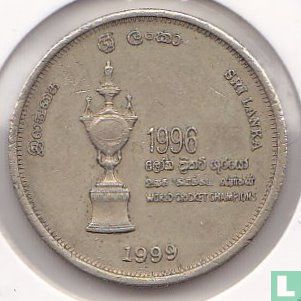 Sri Lanka 5 rupees 1999 "Sri Lanka 1996 World Cricket champions" - Afbeelding 1