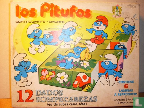 Los Pitufos - De Smurfen blokpuzzel - Afbeelding 1