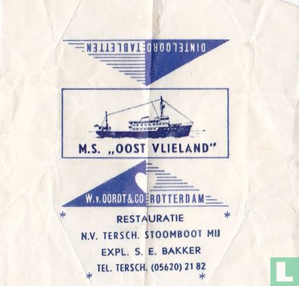 M.S. "Oost Vlieland" N.V. Tersch. Stoomboot Mij