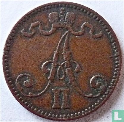Finlande 5 penniä 1865 - Image 2
