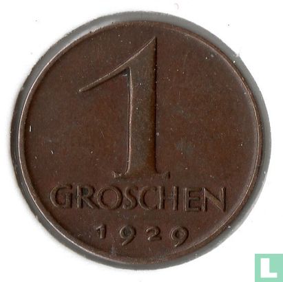 Österreich 1 Groschen 1929 - Bild 1