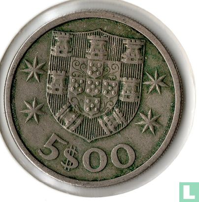 Portugal 5 escudos 1971 - Image 2