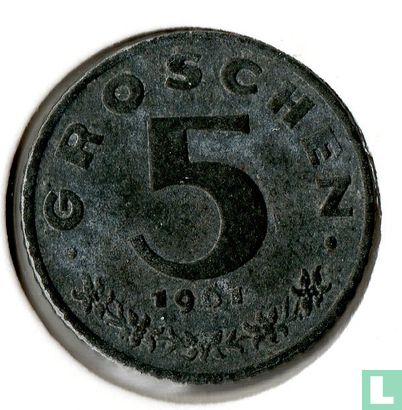 Oostenrijk 5 groschen 1961 - Afbeelding 1