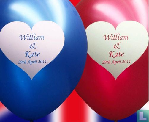 Ballonnen huwelijk William & Kate