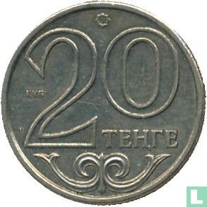 Kazachstan 20 tenge 2000 - Afbeelding 2