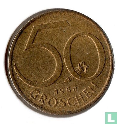 Oostenrijk 50 groschen 1988 - Afbeelding 1
