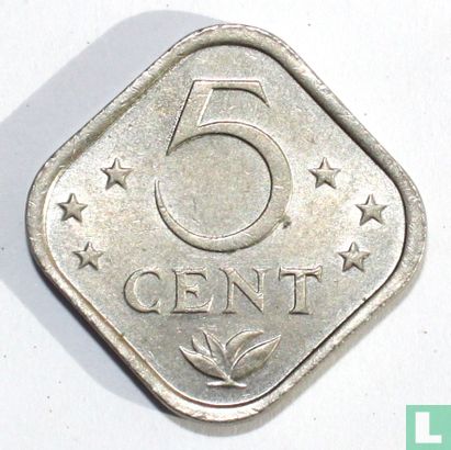 Niederländische Antillen 5 Cent 1977 - Bild 2