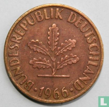 Duitsland 10 pfennig 1966 (D) - Afbeelding 1