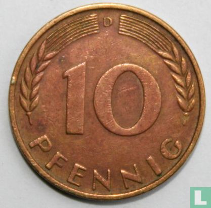 Duitsland 10 pfennig 1966 (D) - Afbeelding 2