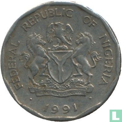 Nigeria 50 Kobo 1991 - Bild 1