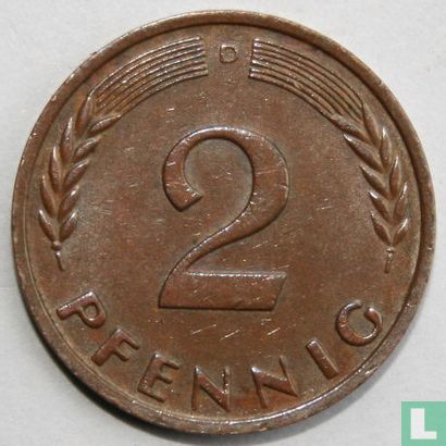 Allemagne 2 pfennig 1964 (D) - Image 2