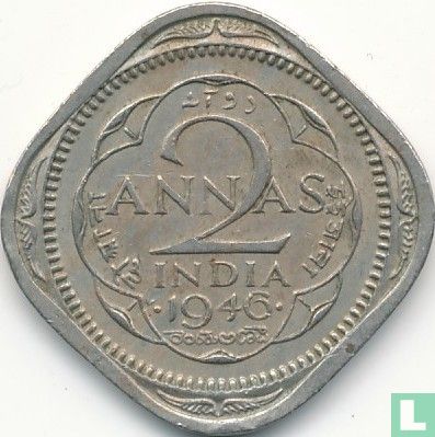 Britisch-Indien 2 Anna 1946 (Bombay) - Bild 1