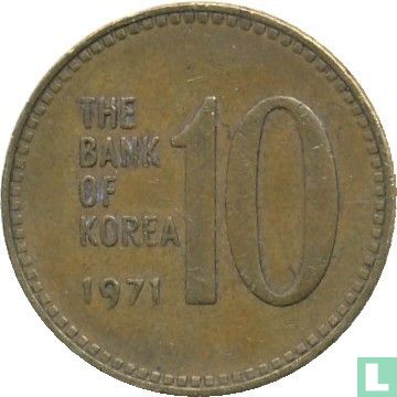 Zuid-Korea 10 won 1971 - Afbeelding 1