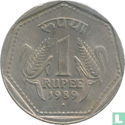 India 1 rupee 1989 (Bombay - security) - Afbeelding 1