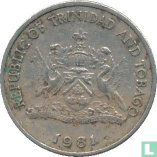 Trinidad en Tobago 25 cents 1981 (zonder FM) - Afbeelding 1