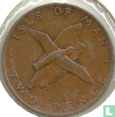 Insel Man 2 Pence 1976 (Bronze) - Bild 2