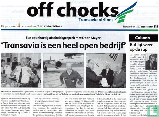 Transavia Off Chocks 1997 - 115