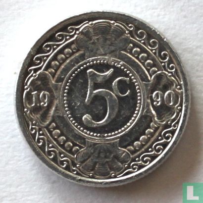 Antilles néerlandaises 5 cent 1990 - Image 1