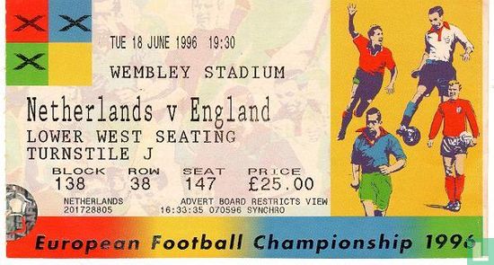 19960618 Netherlands v England