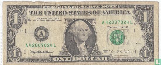 Verenigde Staten 1 dollar  (A - Boston MA) - Afbeelding 1