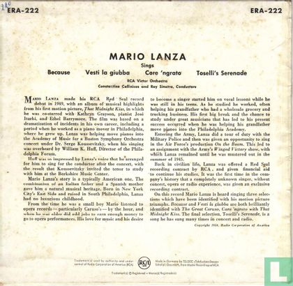 Mario Lanza Sings Because - Afbeelding 2
