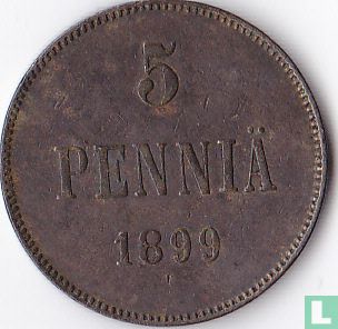 Finlande 5 penniä 1899 - Image 1