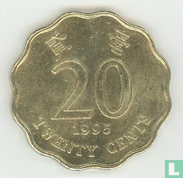Hong Kong 20 cents 1995 - Afbeelding 1