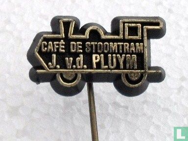 Café de Stoomtram J. v.d. Pluym [goud op zwart]