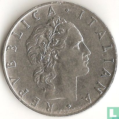 Italien 50 Lire 1966 - Bild 2
