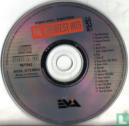 The Greatest Hits 1993 Vol.1  - Image 3