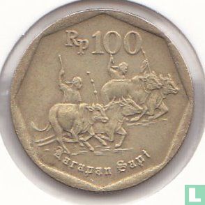 Indonésie 100 rupiah 1996 - Image 2