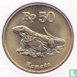Indonesia 50 rupiah 1998 - Image 2