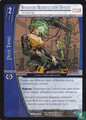 Behavior Modification Device, Team-Up MAV-072 (2005) - [09] The ...