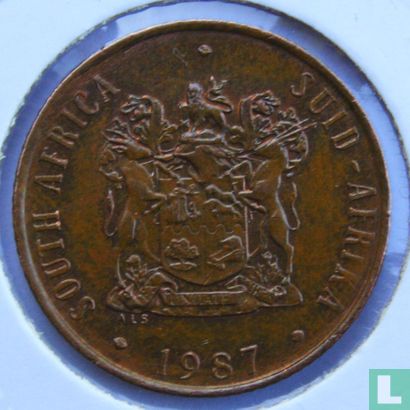 Afrique du Sud 2 cents 1987 - Image 1