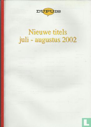 Nieuwe titels juli-augustus 2002 - Afbeelding 1