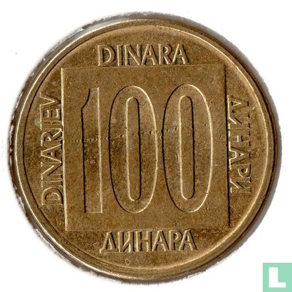 Jugoslawien 100 Dinara 1988 - Bild 2