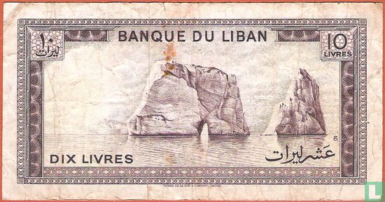 Libanon 10 Livres 1978 - Afbeelding 2