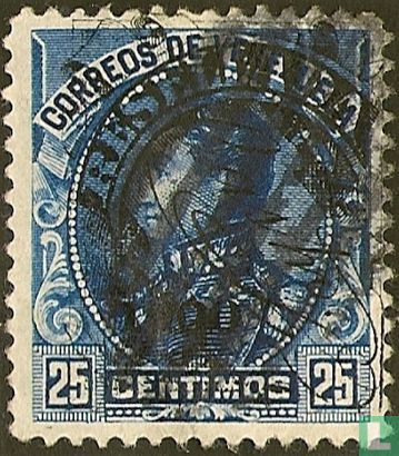 Simón Bolívar with overprint RESELLADA