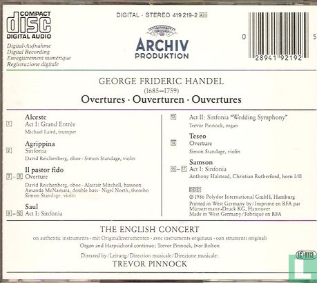 Händel Overtures - Image 2