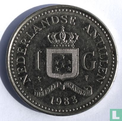 Antilles néerlandaises 1 gulden 1983 - Image 1