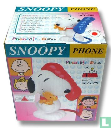 Snoopy telefoon + spaarpot - ACL-288 - Afbeelding 2