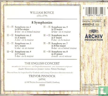 William Boyce 8 Symphonies - Image 2