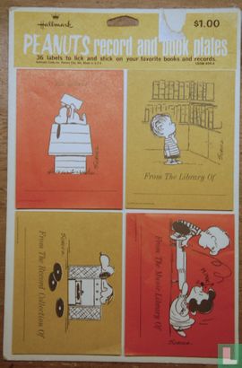 Peanuts record and book plates - Afbeelding 1