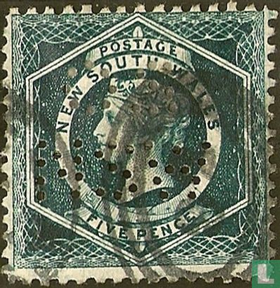 Queen Victoria, with perforation