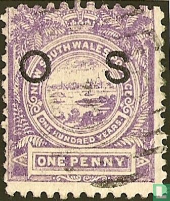 View of Sydney, with overprint