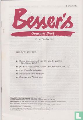 Besser's Gourmet Brief 10 - Bild 1