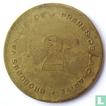 Broeders van Liefde 2 francs (medailleslag) - Afbeelding 1