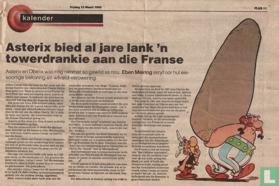 Asterix bied al jare lank 'n towerdrankie aan die Franse