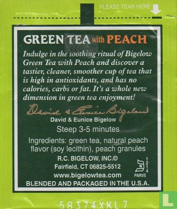Green Tea with Peach  - Afbeelding 2
